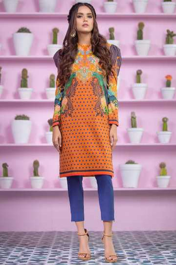 Alkaram 2 Piece Printed Suit With Dyed Cambric Trouser 24085 Summer Lawn Collection 2020 | Alkaram Summer Lawn